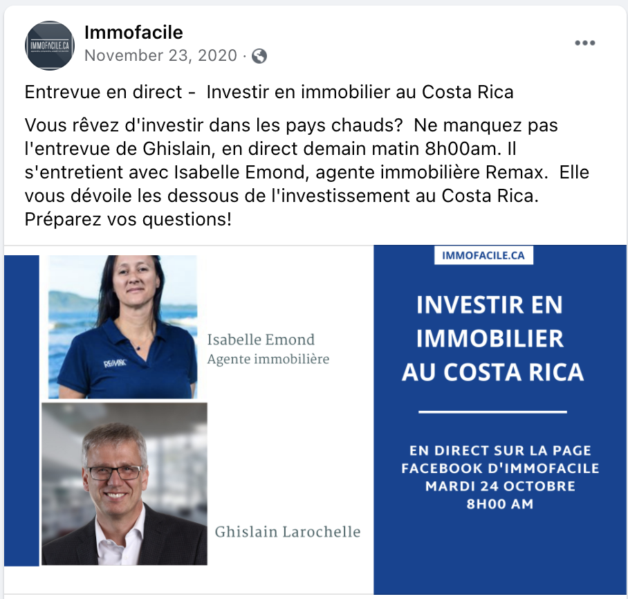 Entrevue Immofacile et Isabelle Emond Image 1