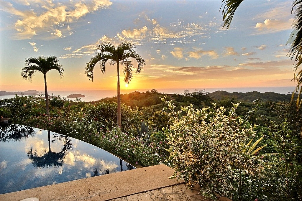 Pacific Heights Flamingo Costa Rica view of the Pacific Ocean.